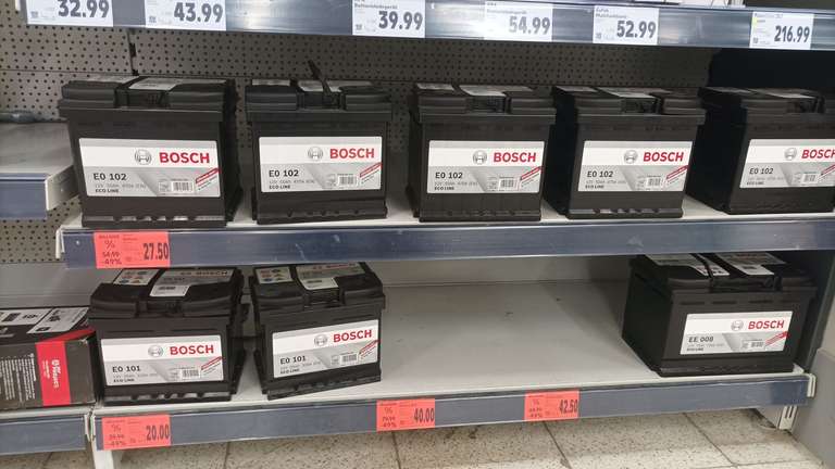 [lokal Kaufland Meißen] Bosch Autobatterien zb. 50ah für 27,50 plus Pfand