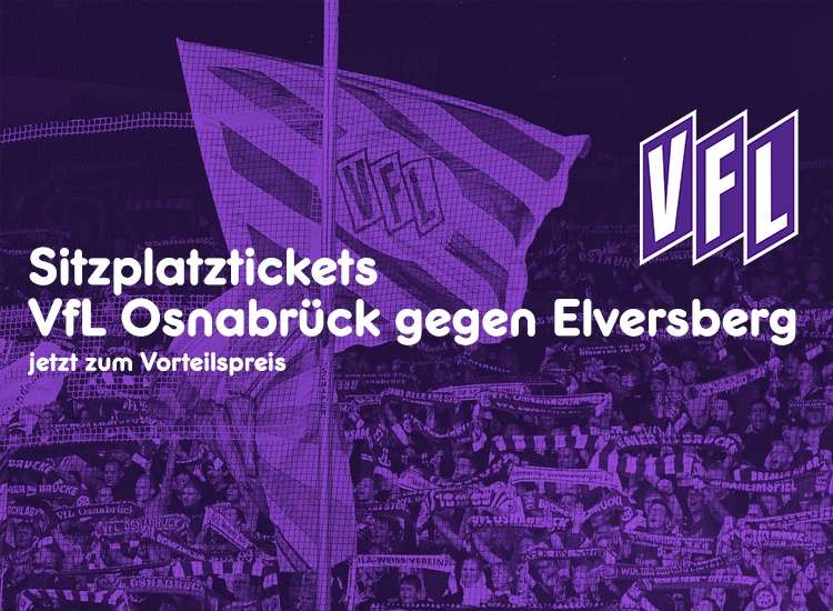 Sitzplatzickets für VfL Osnabrück gegen SV Elversberg am 15.4. - Kategorie 3 für 18,99€ statt 25€
