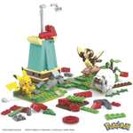 [Prime] Mega Construx Pokémon Windmühlen-Farm (240-teiliges Bauset, enthält Pikachu, Taubsi und Wolly) | Offizielles Lizenzprodukt