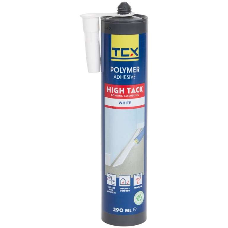 TCX Polymerkleber High Tack Weiß 290 ml – extrem haftend, innen/außen, Action at Action