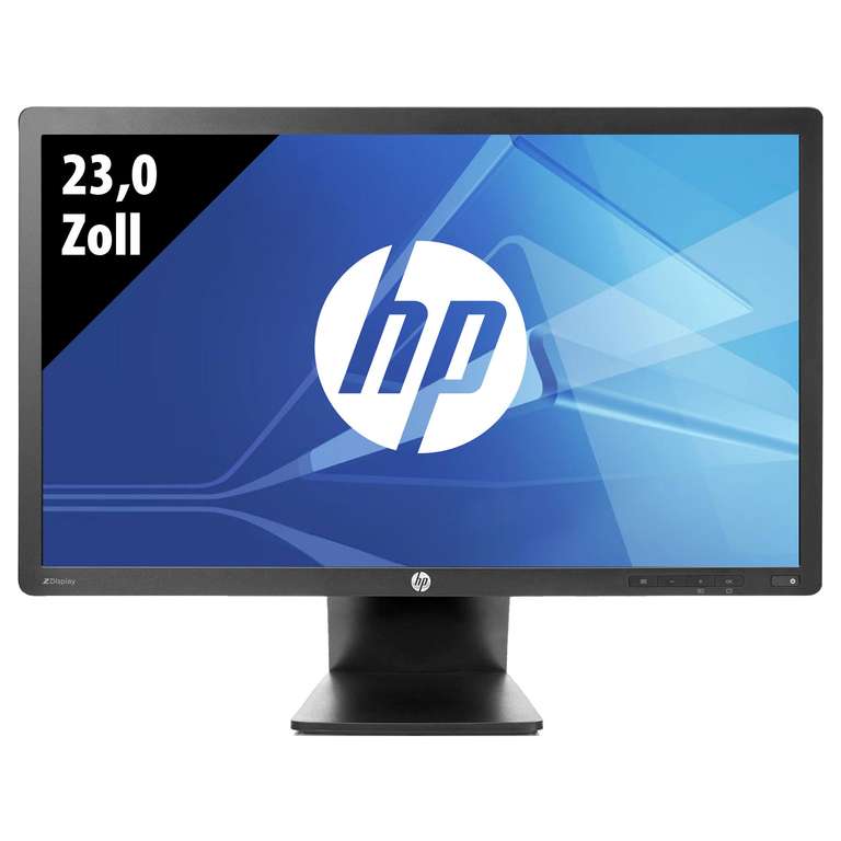 [gebraucht] HP Z23i Monitor (23", FHD, IPS, 250cd/m², 60Hz, DisplayPort, DVI, VGA, 2x USB 2.0, höhenverstellbar + Pivot)