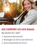 [Shoop + ACE] 20 € Cashback + 5 € Shoop-Gutschein + 40% Rabatt (37,60 €) auf den Tarif ACE COMFORT (gesamte Ersparnis 62,60 €)