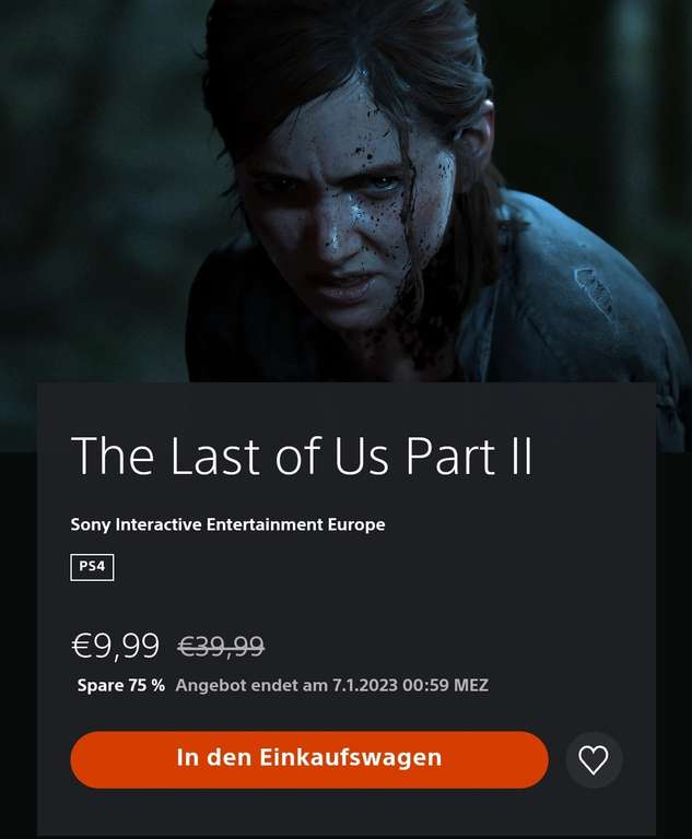 The Last of Us Part II - PS4 im Playstation Store