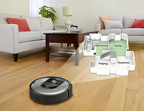 iRobot Roomba i7+ (i7556) Saugroboter, automatische Absaugstation, Wlan, Ideal für Tierhaare