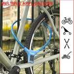 Master Lock Fahrradschloss, Kabelschloss [Zahlenschloss] [90 cm Stahlkabel] blau 11,00€, grün 11,62€ (Prime)