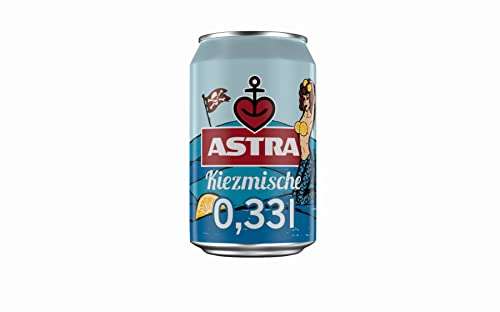Astra Kiezmische fruchtig, trübes Alster Radler, Bier Dose Einweg (24 X 0.33 L) [Amazon Oster Angebote]