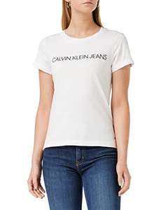 Calvin Klein Jeans: Damen Core Institutional Logo Slim Fit Tee, T-Shirt Gr XS bis XL für 14,95€ (Prime)