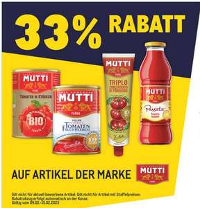 [Metro] 33% auf Produkte von Mutti, 2,65kg für 4,49€