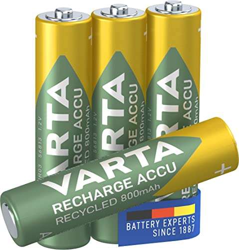 AAA-Batterien 800 mAh Basics wiederaufladbar 24er-Pack