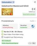 Kostenlose MasterCard Gold mit 50€ Bonus I weltweit gebührenfrei bezahlen | inkl. Reiseversicherung