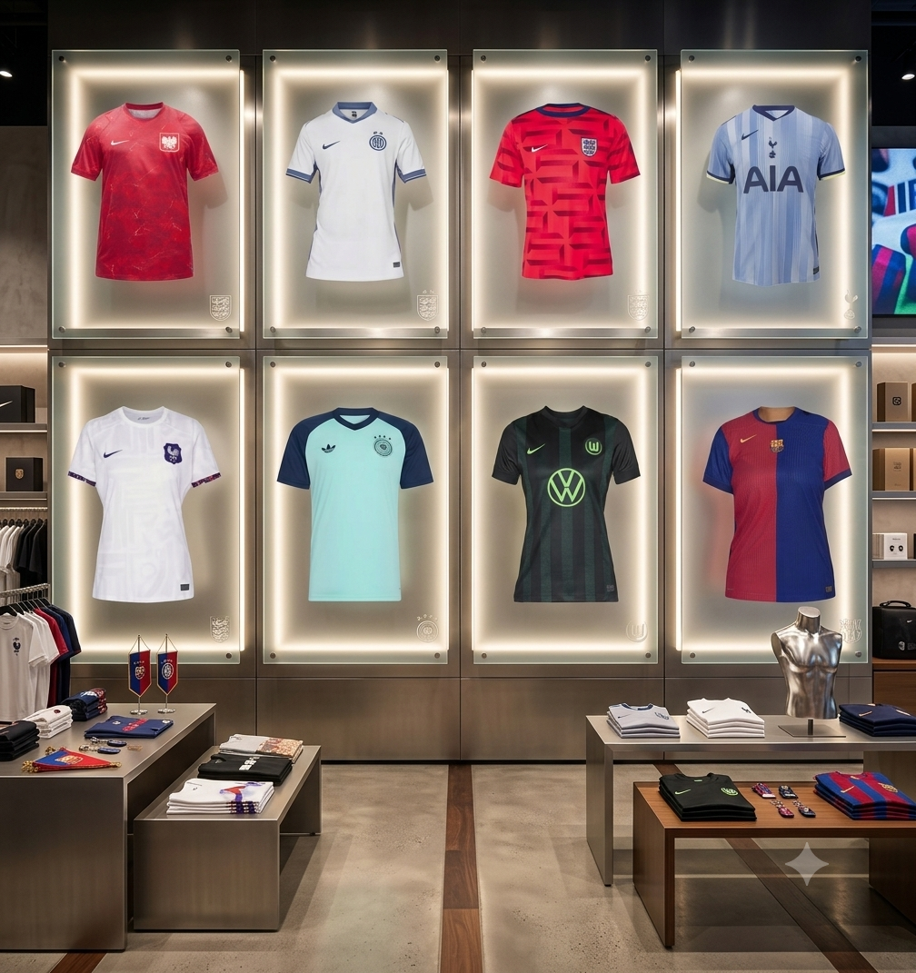 Fußball Trikots im Sale (Damen/ Herren) | z.B. Wolfsburg, Deutschland, Frankreich, Barcelona, Inter Mailand, Polen, Tottenham, England uvm
