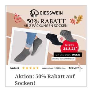 Giesswein Socken 50%