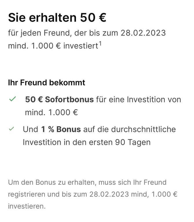 Mintos KwK 50 € für Werber 50 € für Geworbenen plus 1%