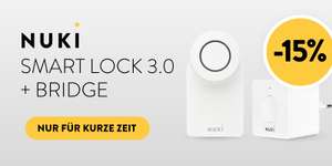 15% Nuki Smart Lock 3.0 + Bridge