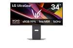 292° - [LG] UltraGear 34G60ZA-B 34″ Curved UWQHD-Gaming-Monitor mit 160 Hz für 219,12 € inkl. Versand – LG MemberSpecial