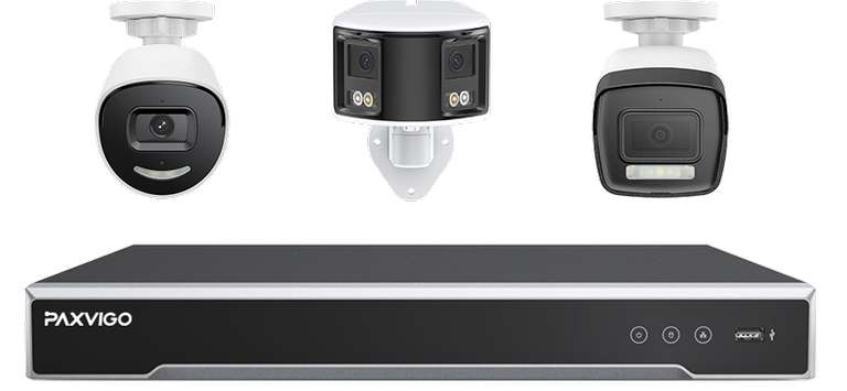 [Paxvigo] EBF810 4K Dual-Lens Panorame Outdoor PoE Sicherheitskamera 180° f/1.2