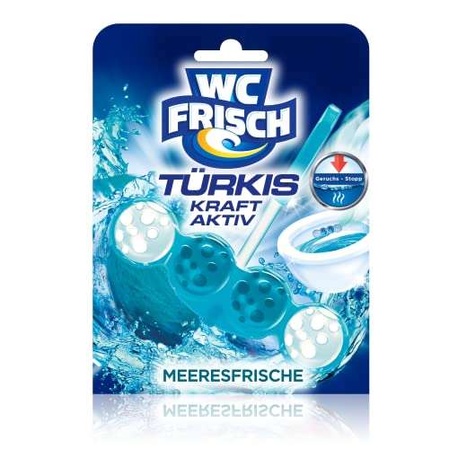 WC FRISCH Kraft Aktiv Türkisspüler Meeresfrische (10er Pack),10× WC Reiniger für eine sichtbare Reinig Sparabo Prime ung