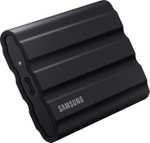 Samsung Portable SSD T7 Shield 4TB (USB-C, ~960MB/s Lesen & ~870MB/s Schreiben, TLC, Gummiummantelung, IP65)