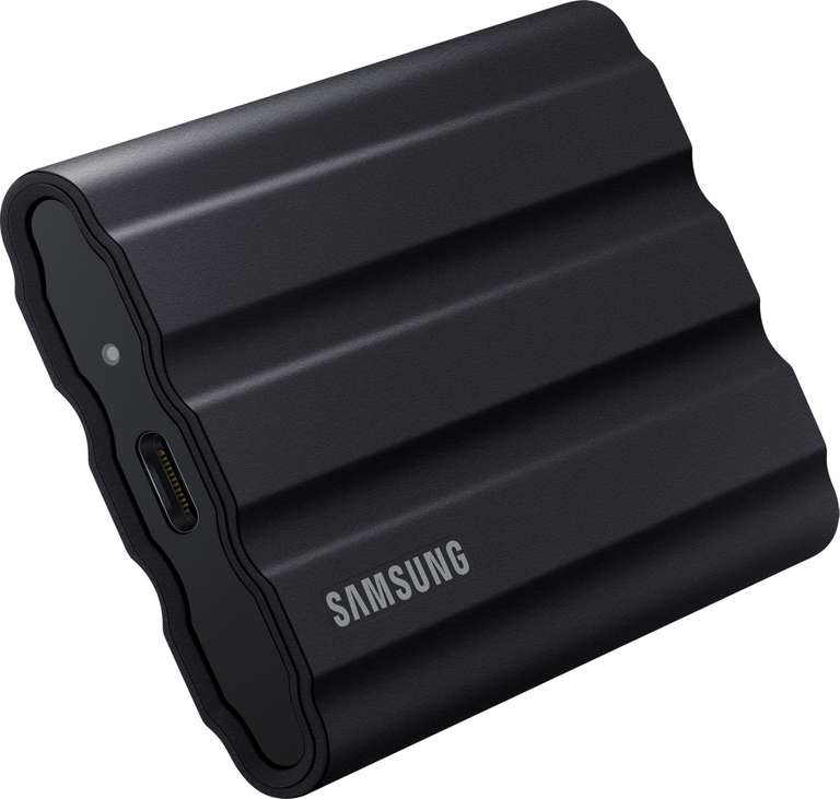 Samsung Portable SSD T7 Shield 4TB (USB-C, ~960MB/s Lesen & ~870MB/s Schreiben, TLC, Gummiummantelung, IP65)