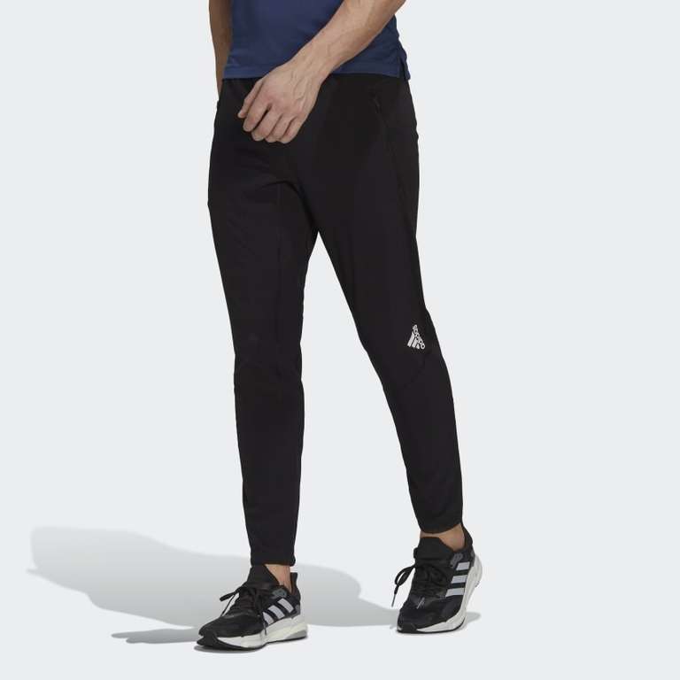 adidas Sporthose D4T schwarz (nur noch Gr. XXL) | Reißverschlusstaschen | AEROREADY