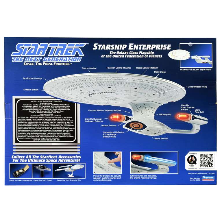 [Amazon US] Playmates Star Trek Enterprise D - Modell - Spielzeug mit Licht & Soundeffekten