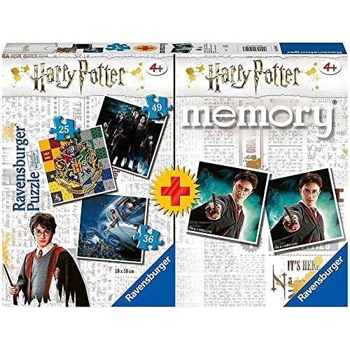 [Prime] Ravensburger 5054 Harry Potter, 1 x Memory + 3 x Harry Potter-Puzzle