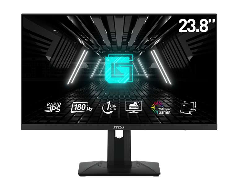 23,8" MSI G244PF E2 RAPID IPS FullHD Gaming Monitor, 300cd/m², 180Hz, 2x HDMI 2.0b, 1x DP, höhenverstellbar