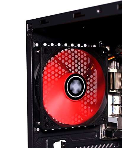 Xilence XPF120.R 120mm Gehäuselüfter, 3PIN, rot/schwarz für PCs, 22 dB, 44,71 CFM (Prime)