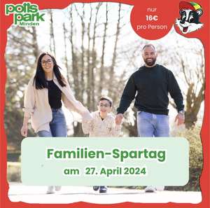 Potts Park: am Familientag Eintritt sparen