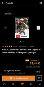 AMIIBO Ganondorf amiibo x The Legend of Zelda: Tears of the Kingdom Spielfigur (Nur Abholung ansonsten zuzüglich VSK)