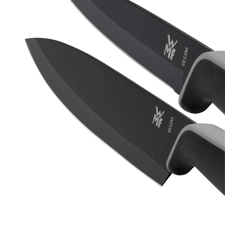 WMF Touch Messerset 2-teilig, Küchenmesser mit Schutzhülle, antihaftbeschichtet, scharf