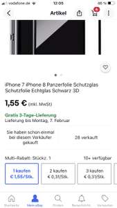 Preisfehler - iPhone 11 Panzerfolie Schutzglas Schutzfolie Echtglas Schwarz 3D