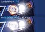 Philips Ultinon Pro6000 W5W LED-Fahrzeugbeleuchtung mit Straßenzulassung, modellspezifisch Zulassung als Standlicht/Parklicht (Prime)