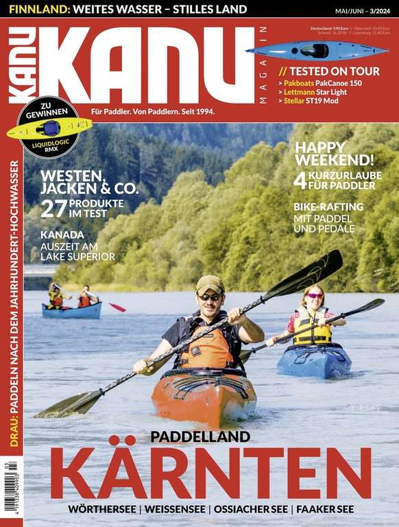Kanu Magazin Abo (6 Ausgaben) für 57,70 € mit 55 € BestChoice-Gutschein (Kein Werber nötig)
