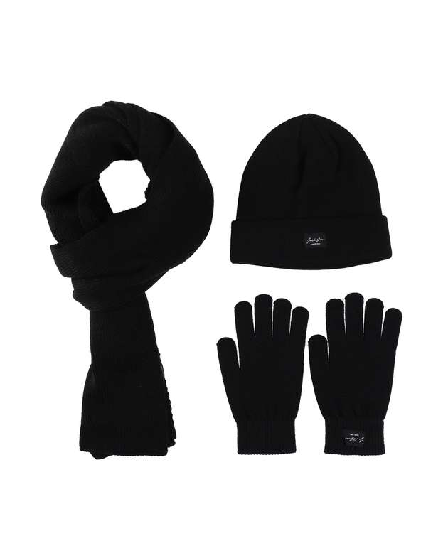 (Best Secret) Jack & Jones Set aus Mütze, Schal und Handschuhen (Grau oder Schwarz)