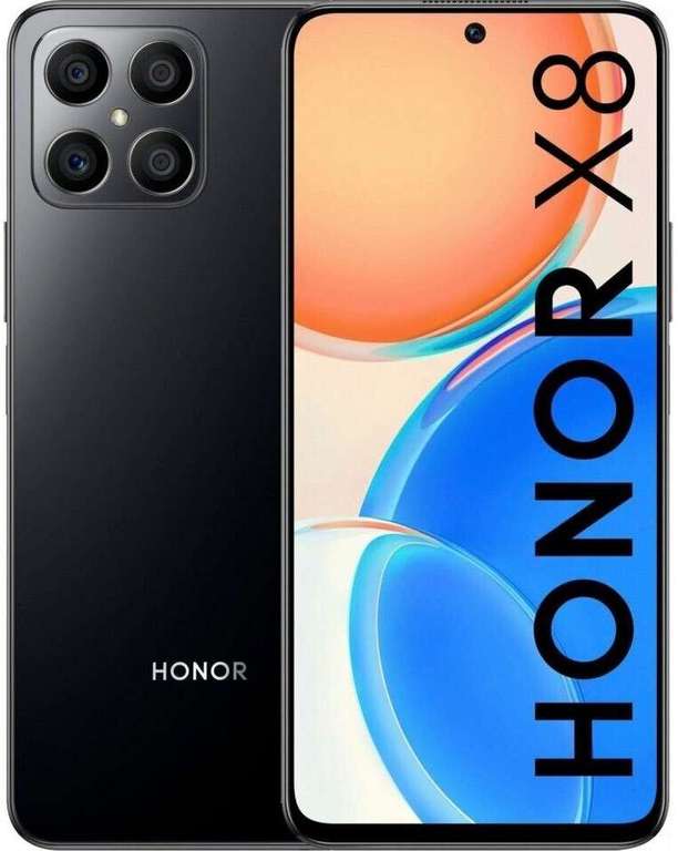 Honor X8 6/128GB (6.7", 2388x1080, IPS, 90Hz, Snapdragon 680, 64MP, 4000mAh, 22.5W, Klinke, 177g, Android 11) | 151,92€ mit CB