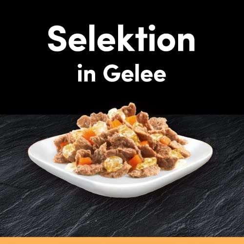 [Prime / Spar-Abo | 20% Coupon pers. ] 48 x 100g Cesar Selektion in Gelee - Huhn & Rind - Hundenassfutter Fleisch & Gemüse Portionsbeutel