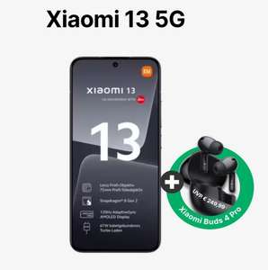 Xiaomi 13 5G + Xiaomi Buds 4 pro, Vodafone Young+GigaKombi (80GB, 500mbs) über DeinHandy.de