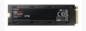SAMSUNG 2TB NVMe PCIe 4.0 SSD 980 PRO Heatsink, Playstation 5 kompatibel, Gaming Festplatte, Schwarz