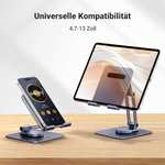 [Prime] Ugreen 35090 Tablet-Ständer | für Geräte bis 13" | Höhe & Winkel verstellbar | 360° drehbar | faltbar | aus Aluminium