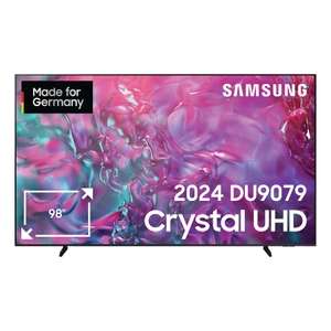 Samsung 98" Crystal UHD 4K DU9079 Tizen OS Smart TV (NEUS MODELL 2024) inklusive 500€ Direktabzug, 500€ Cashback, Gratis Freestyle 2nd Gen