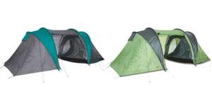 Happy People 78930 - Iglu-Doppeldachzelt für 4 Personen Tunnelzelt Camping | ca. 140x140x140cm | zufällige Farbe: grau/türkis oder grau/blau