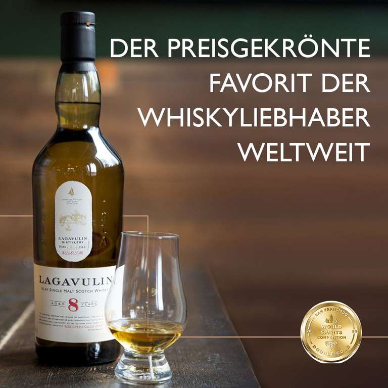 Lagavulin Islay 8 Jahre Single Malt Scotch Whisky 1x 0,7 l Alkohol 48% vol.