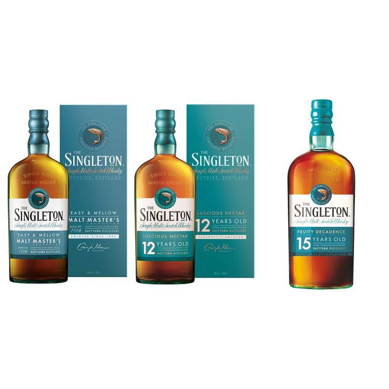 The Singleton of Dufftown Whisky - Malt Master's Selection (20,99€), 12 Jahre (22,41€) oder 15 Jahre (34,19€) (Prime Spar-Abo)