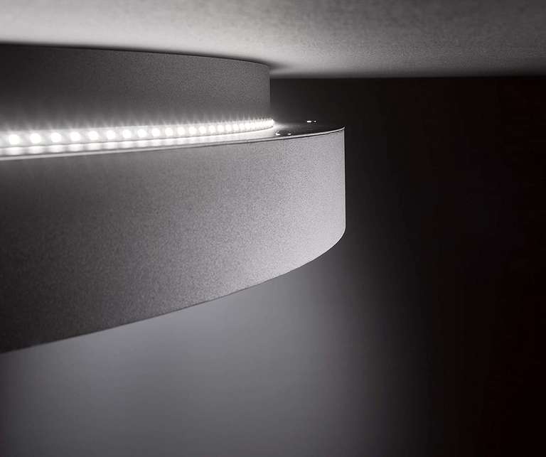 Wofi Shay LED-Deckenleuchte (37W, 3600lm, 3-stufig dimmbar, 3000K, Ø59x10cm, 4.58kg)