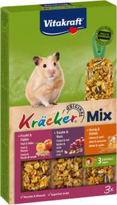 Vitakraft Kräcker Mix, Knabberstangen für Hamster, Honig und Dinkel, Traube und Nuss, Frucht und Flakes (5 x 3 Stück) - prime