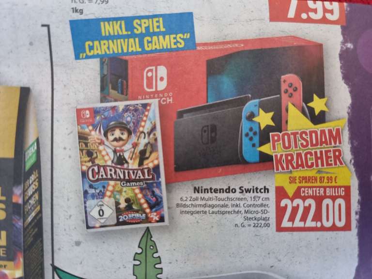[Lokal/Potsdam] Nintendo Switch Konsole inkl. Carnival Games im Edeka Stern-Center