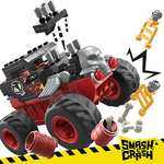 [Prime] MEGA Hot Wheels - Smash-und-Crash Bone Shaker Crush Set mit 151-teiliges Bauset, Monster Truck