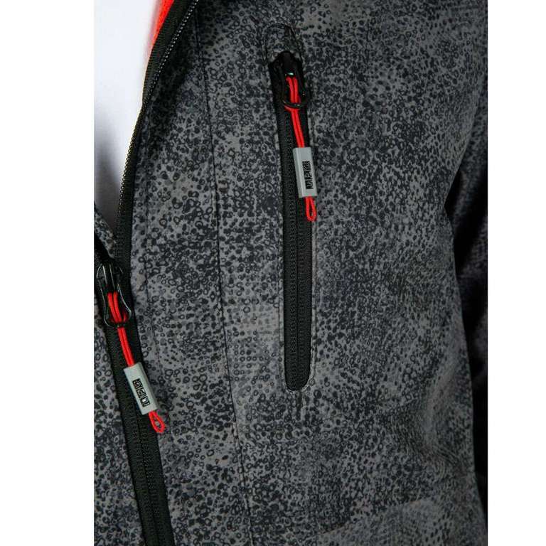 LPO - wasserdichte 3 Lagen Stretch Kapuzen Softshelljacke mit Fleece in zwei verschiedenen Farben + Gratis Handwärmer | Gr. S-3XL