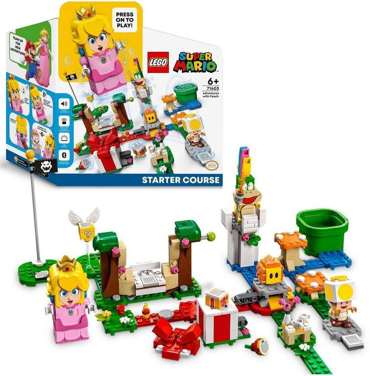 LEGO Konstruktionsspielsteine »Abenteuer mit Peach – Starterset (71403), LEGO Super Mario«, (354 St) (kostenloser Versand mit OTTO UP)
